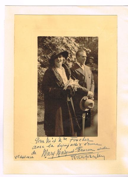 Marie MARQUET (1895-1979, actrice) et Victor FRANC
