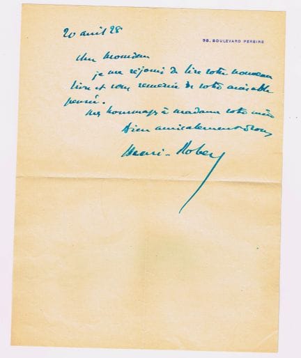 HENRI-ROBERT (1863-1936, avocat membre de l’Académ