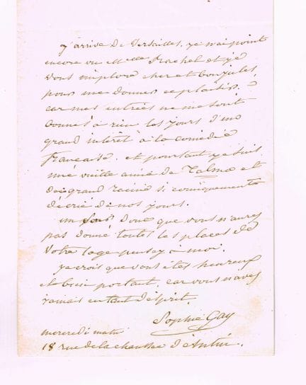 Sophie GAY (1776-1852, femme de lettres et salonni