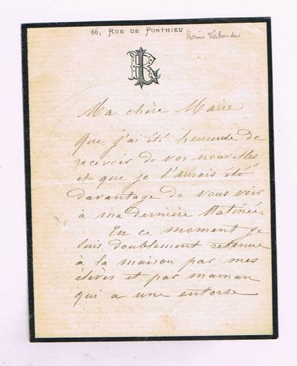 罗西娜·拉博德（Rosine LABORDE，1824-1907，歌剧演唱家；1865年，在巴黎歌剧