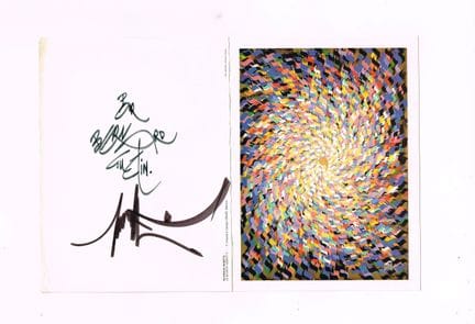 雷蒙德·莫雷蒂（1931-2005，画家兼雕塑家） / 一张印有其作品复制品的插图明信片，旁边附有亲