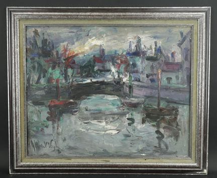 瓦格-温曼（20 世纪）
"巴黎风景"，布面油画，左下方有签名，位于背面
尺寸 65 x 81 厘米