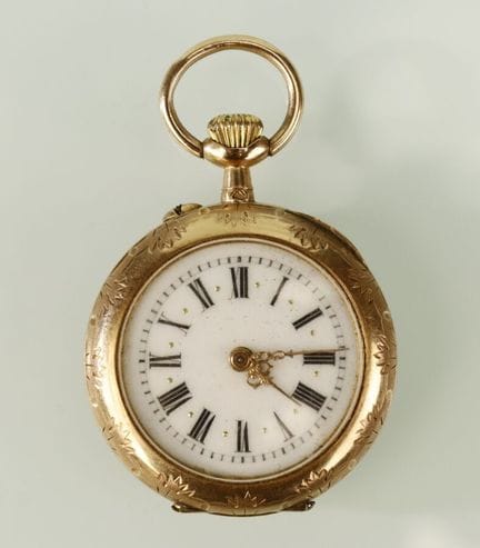 Reloj de cuello de oro amarillo (18 quilates), pro