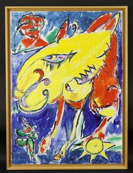 Carl-Henning PEDERSEN (1913–2007)
"Yellow Horse-Bi