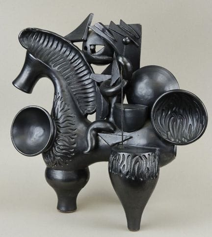 Boleslaw DANIKOWSKI (1928–1979)
"Knight," black-gl