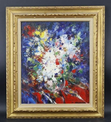 罗伯特·法尔库奇（1900-1989）
《花瓶》，布面油画，右下角有签名
尺寸：55 x 46 厘米