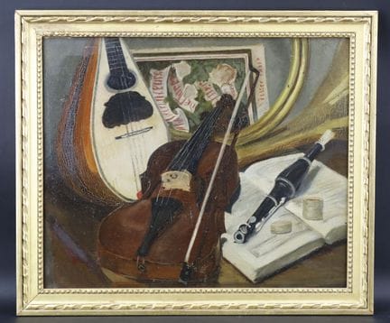 20th-Century School
"Still Life with Musical Instr