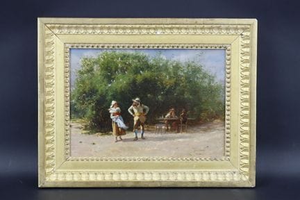 Camillo INNOCENTI (1871-1960)
«La disputa», óleo s