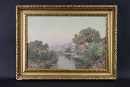 Eugène DESHAYES (1862-1939)
«Paisaje en las cercan