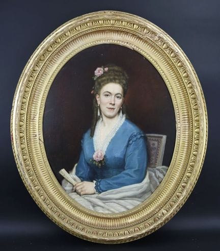 Lionel BRIOUX (siglo XIX)
«Retrato de una dama ele