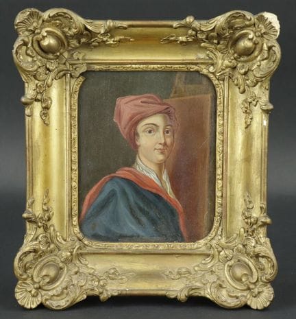 Escuela francesa del siglo XIX
"Retrato de artista