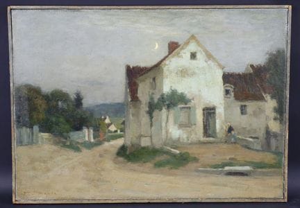 Joseph Paul MESLE (1855-1929)
«Le pignon blanc», ó