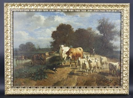 In the style of Constant TROYON (1810–1865)
"The R