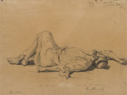 Paul MERWART (1855–1902)
“Study for The Young Mose