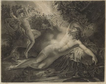 19th-CENTURY FRENCH SCHOOL 
The Sleep of Endymion,