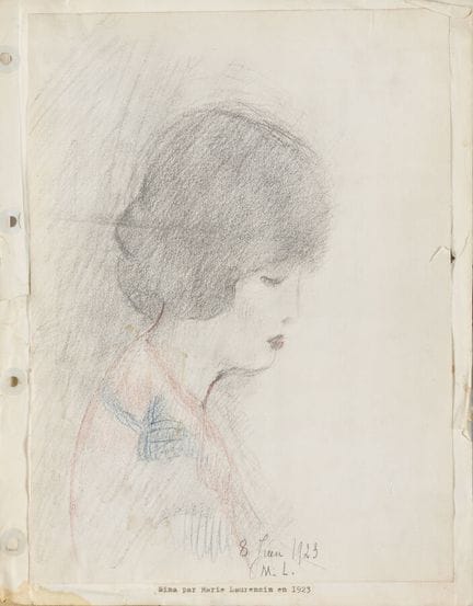 Marie LAURENCIN (1883–1956)
Nina, 1923
Drawing in 