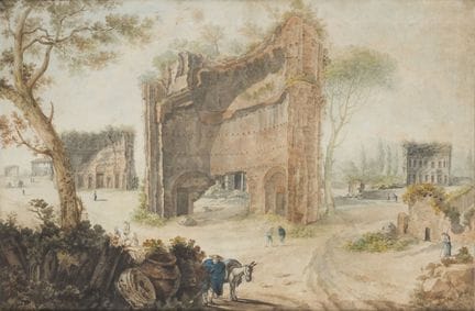 18TH-CENTURY FRENCH SCHOOL
Lively Landscape with R
