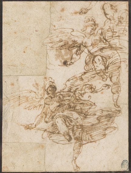 ITALIAN SCHOOL, CIRCA 1600
Allegorical figure
Pen 