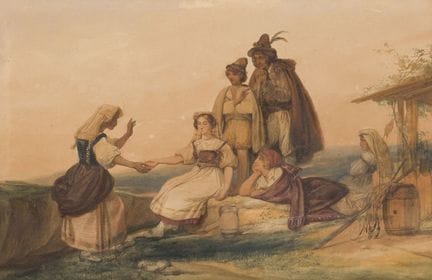 Jean ALAUX (1786-1864)
The Fortune Teller - The Pr