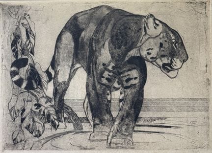 Paul JOUVE (1878–1973)
Panther Walking Face-On, c.
