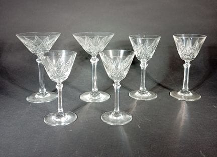 Baccarat, Teil eines Glasservices mit Stiel aus ge