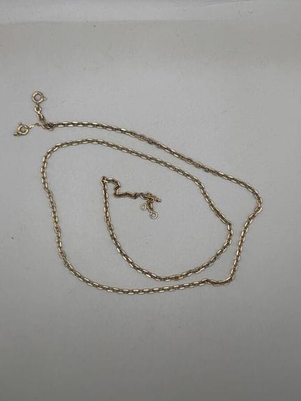 Catena in oro giallo 750 con maglie a forçat, dota