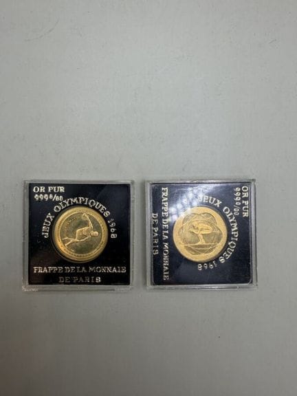 Zwei Goldmedaillen aus 999er Gold, Olympische Spie