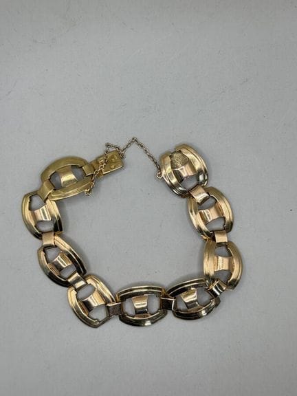 Bracciale flessibile in oro giallo 750, a maglie o
