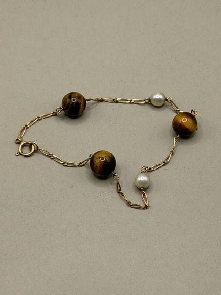 Bracciale flessibile in oro giallo 750 con maglie 