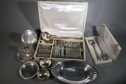 CHRISTOFLE Besteckset aus versilbertem Metall, Mod