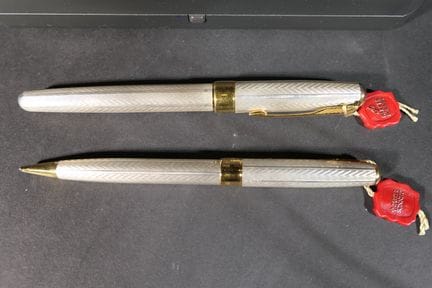 PARKER Two Sonnet Fougère rollerball and ballpoint