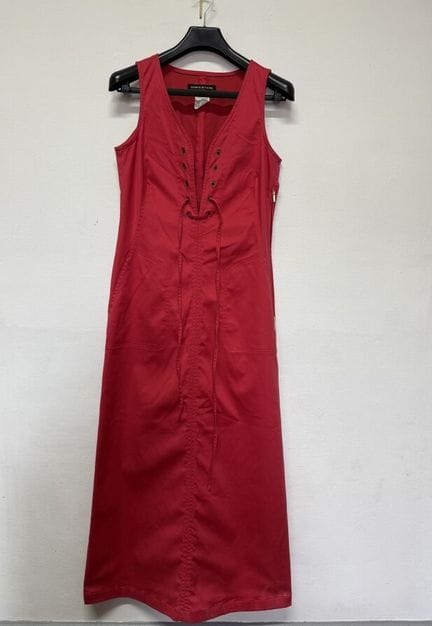 SONIA RYKIEL JEANS 棉、聚酰胺和氨纶混纺长裙，上身系带设计
尺码 40