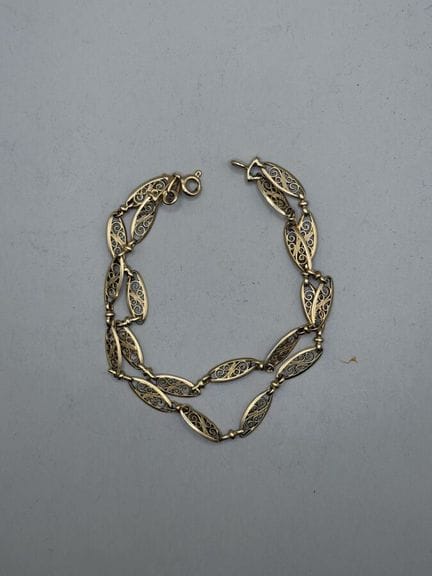 Armband aus 750er Gelbgold mit doppelter Reihe fil