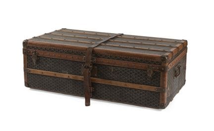 GOYARD Maleta de viaje, de lona recubierta conocid