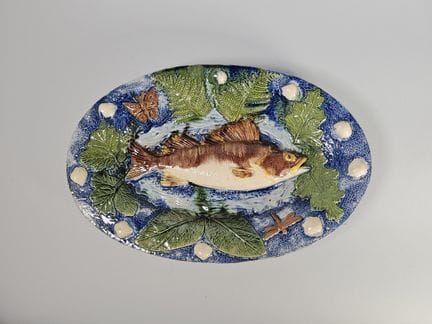 François MAURICE (1846-1896)
Plat à poisson en bar