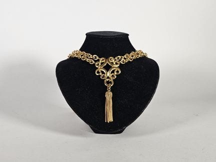 Yves SAINT LAURENT
Collar de dos filas de cadena d