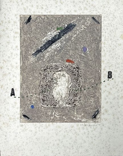 詹姆斯·科伊纳尔（1925-2008）
《孤独者》。
碳化硅版画，右下角签名，左下角标注“艺术家试印
