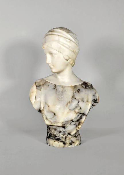 Guglielmo PUGI (1850–1915)
Bust of a Woman.
Signed