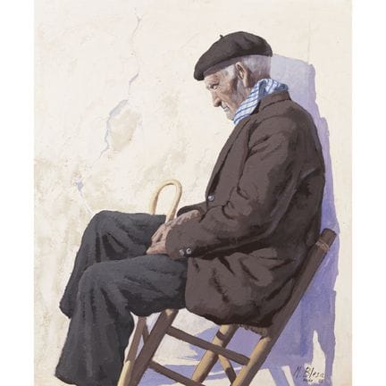 Manuel Blesa (Teruel, 1945-2025)
Anciano.
Óleo sob