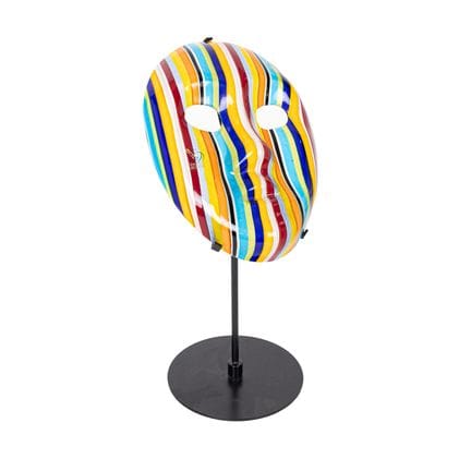 Colombina-Maske. Dekorative Skulptur aus Murano-Gl