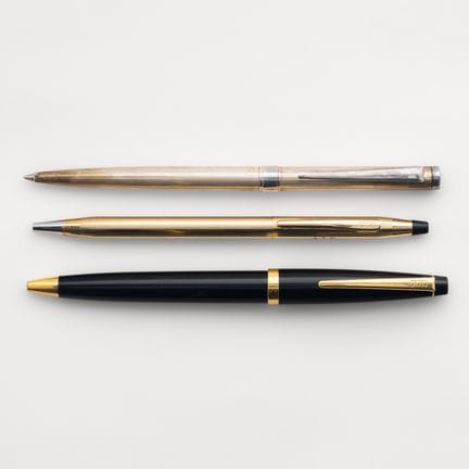 CROSS. Zwei Kugelschreiber: „Townsend Classic Blac