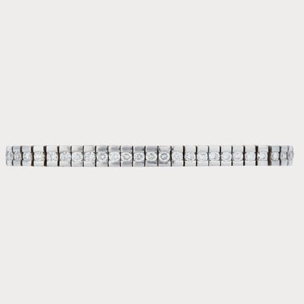 White gold rivière bracelet with brilliant-cut dia