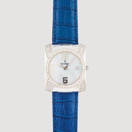 VICTORIA. Reloj de pulsera para señora. En acero y