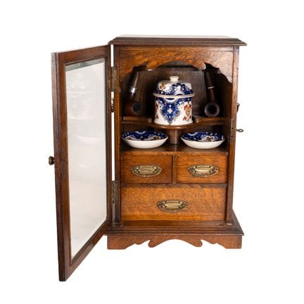 Englisch pipera Schrank in Eichenholz, fles. von s