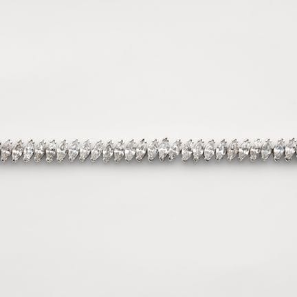 Armband aus Silber mit Zirkonia im Marquise-Schlif