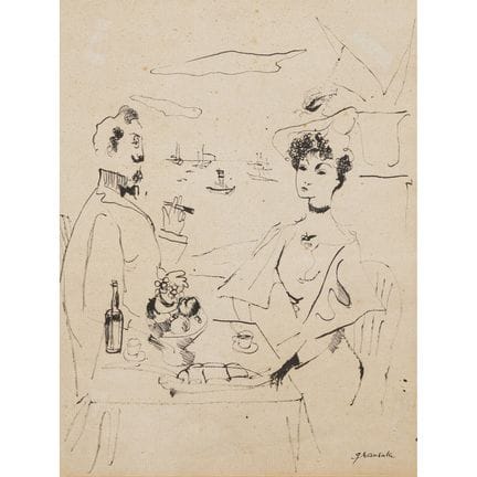 Emili Grau Sala (Barcelona, 1911-1975)
Pareja en l
