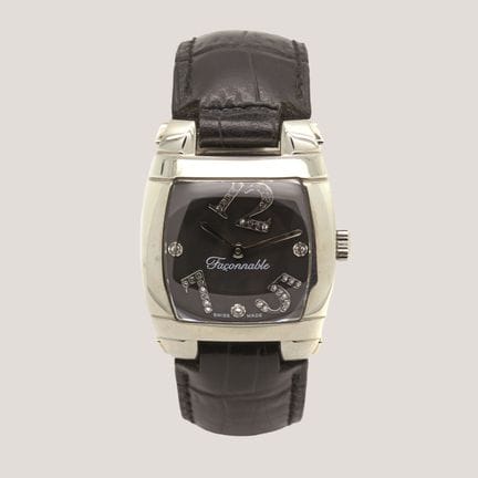 FAÇONABLE. Reloj de pulsera para señora. En acero 