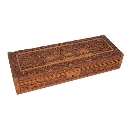 Indo-persische Schatulle aus Sandelholz, mit Pflan