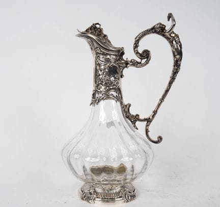 Verseuse de style Louis XV en cristal, très belle 