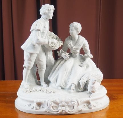 Biscuit sculpture group, after BOUCHER. 
“Romantic